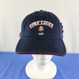 VTG American Needle NBC Sports 2002‎ Olympics Black Twill Strapback Hat Cap NWT